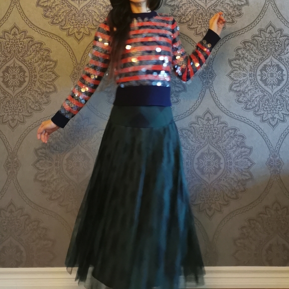 New MIU MIU WOOL SWEATER WITH SEQUIN SIZE 36 - Picture 5 of 12